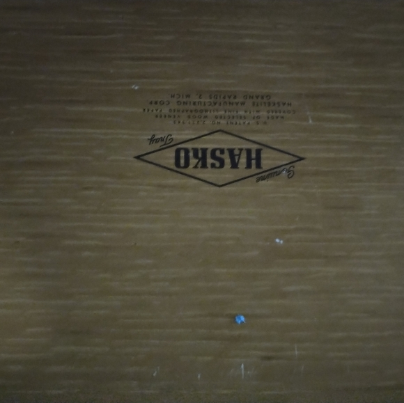 Mid century art deco vintage wood trays by Hasco set of 4 - Picture 3 of 3